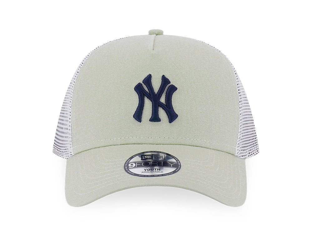New Era New York Yankees Color Era FW25 Soft Grass Youth 9FORTY A-Frame Trucker Snapback Cap