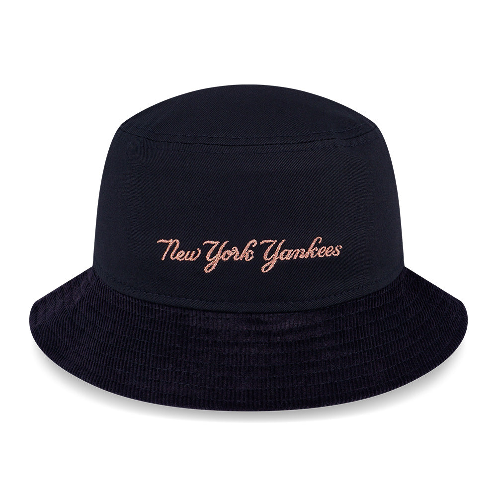 New Era New York Yankees Metal Copper Black Bucket Hat