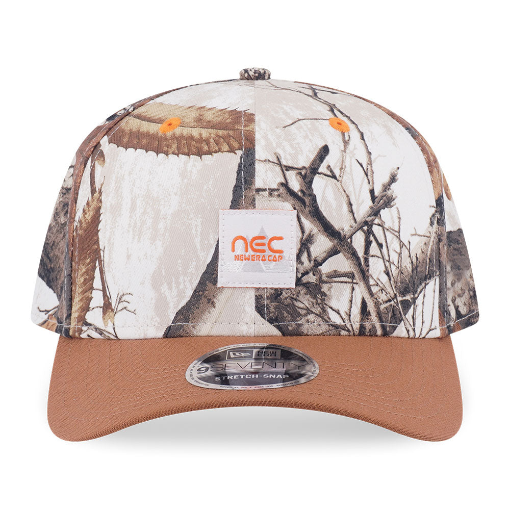 New Era Earthy Skin Real Tree Snow 9SEVENTY Stretch Snapback Cap