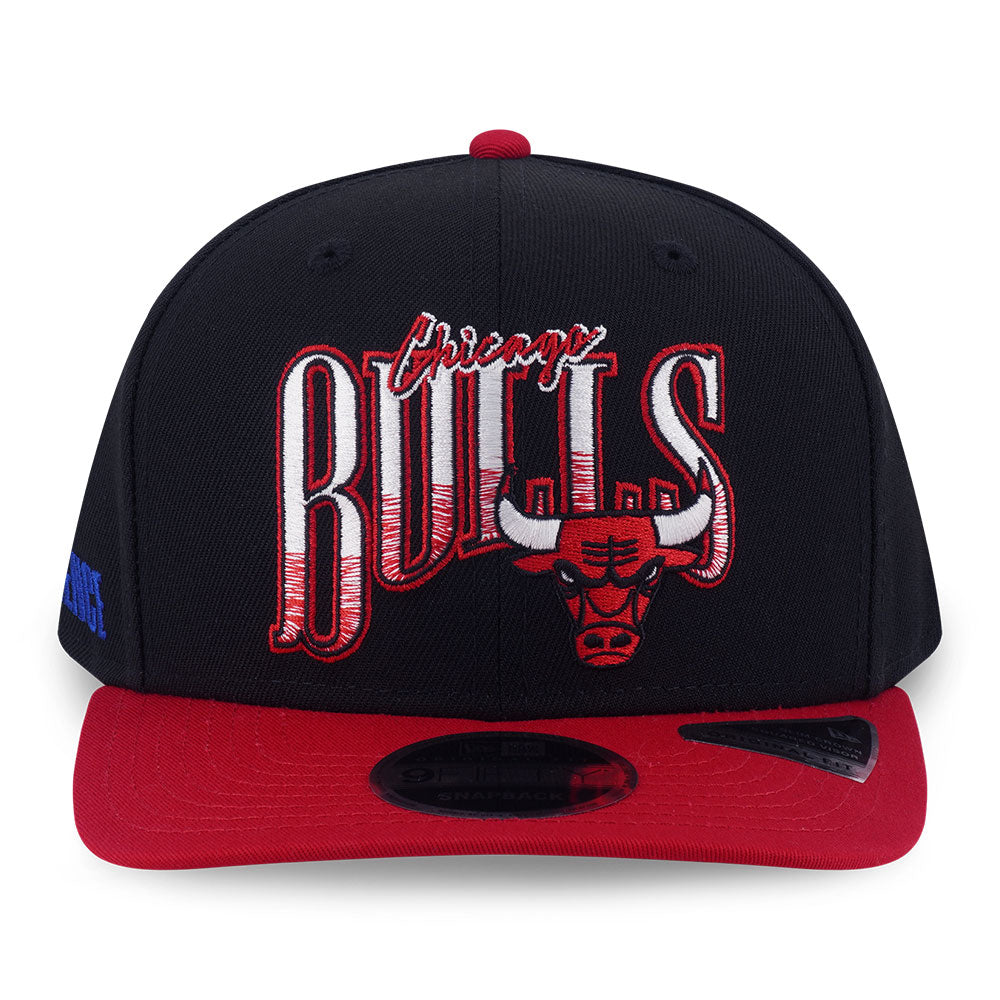 New Era Chicago Bulls Net Infilled Black Red 9FIFTY Snapback Cap