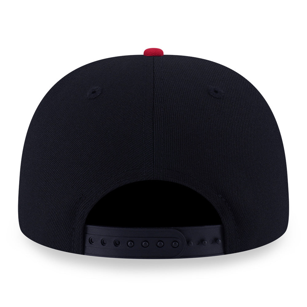 New Era Chicago Bulls Net Infilled Black Red 9FIFTY Snapback Cap