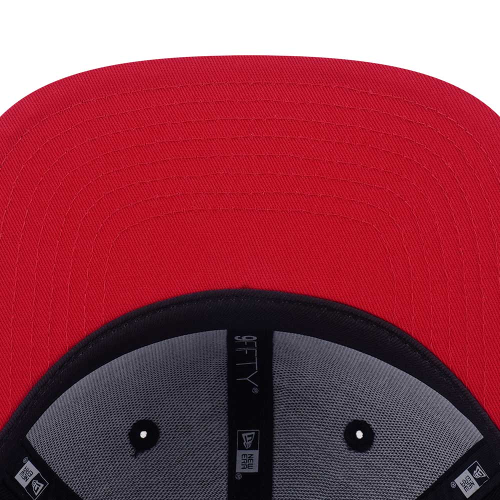 New Era Chicago Bulls Net Infilled Black Red 9FIFTY Snapback Cap