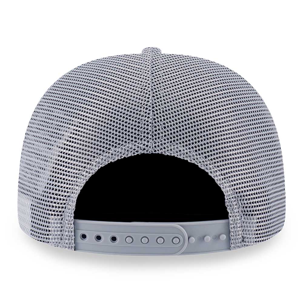 New Era Wordmark Street Swing Dolphin Grey 9FORTY A-Frame Trucker Snapback Cap