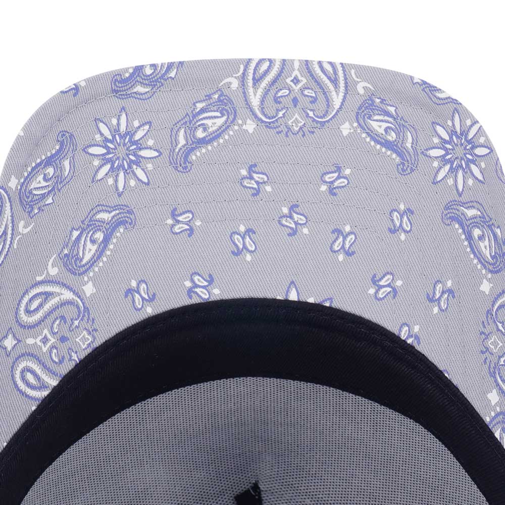 New Era Wordmark Street Swing Dolphin Grey 9FORTY A-Frame Trucker Snapback Cap