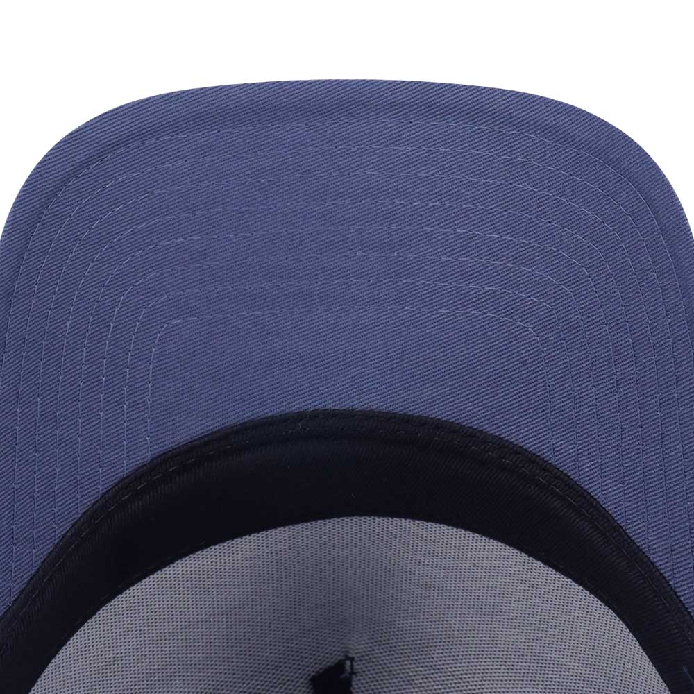 New Era Script Basic FW25 Muted Indigo 9FORTY A-Frame Trucker Snapback Cap