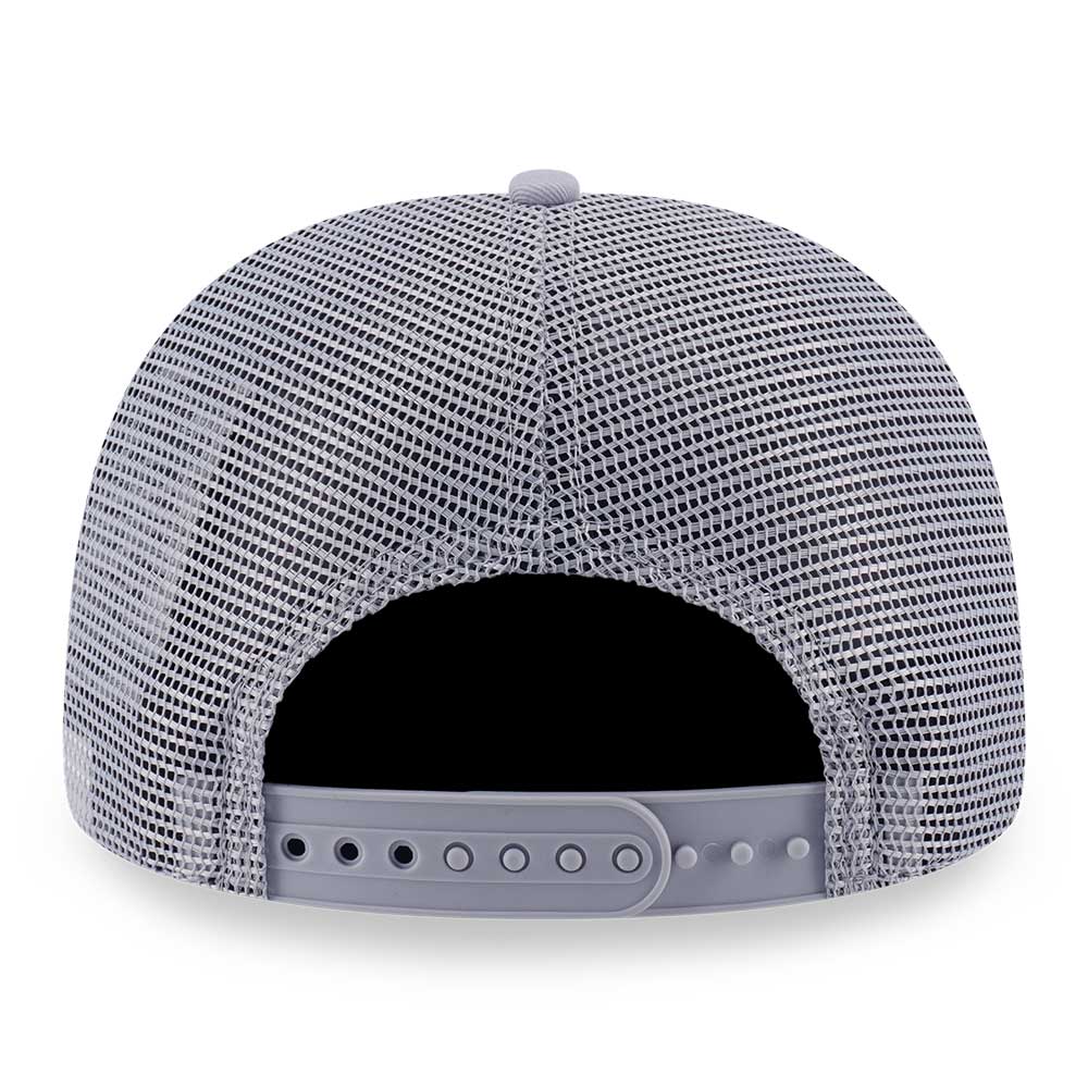 New Era Script Basic FW25 Dolphin Grey 9FORTY A-Frame Trucker Snapback Cap