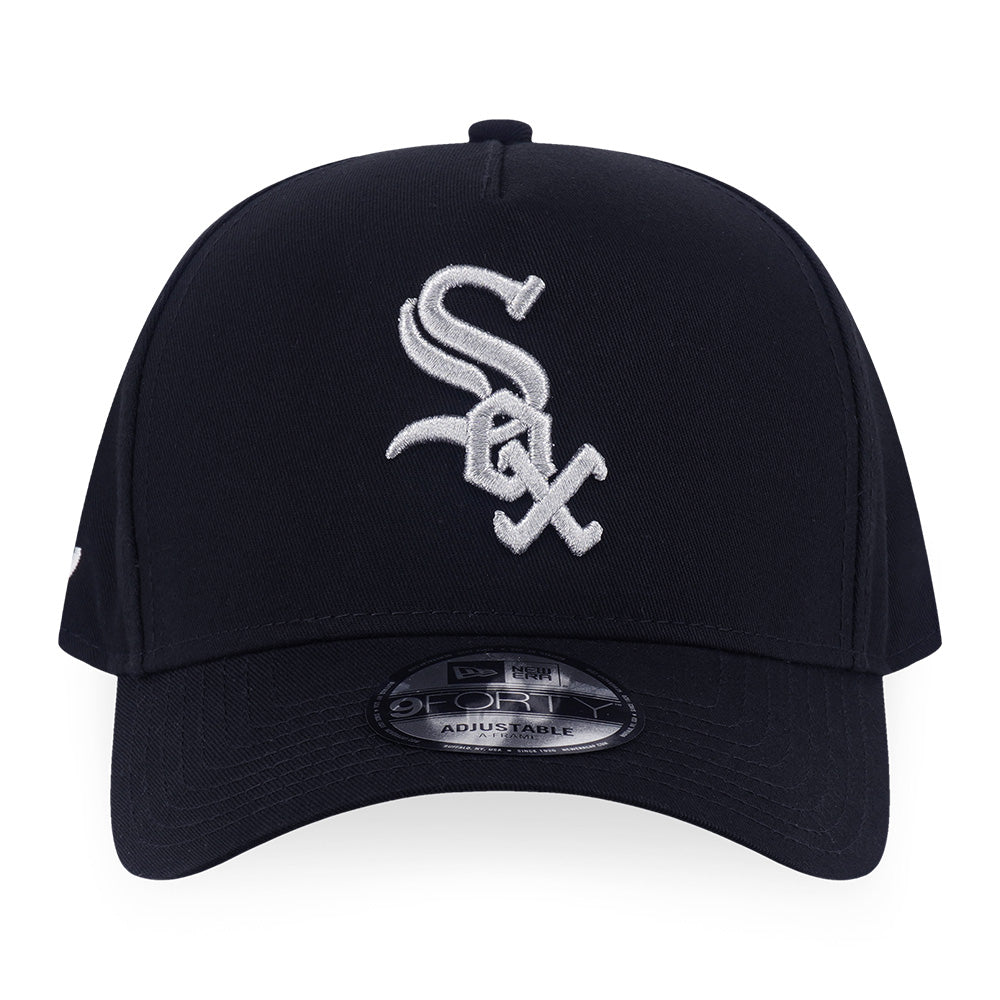 New Era Chicago White Sox Street Culture Black 9FORTY A-Frame Snapback Cap
