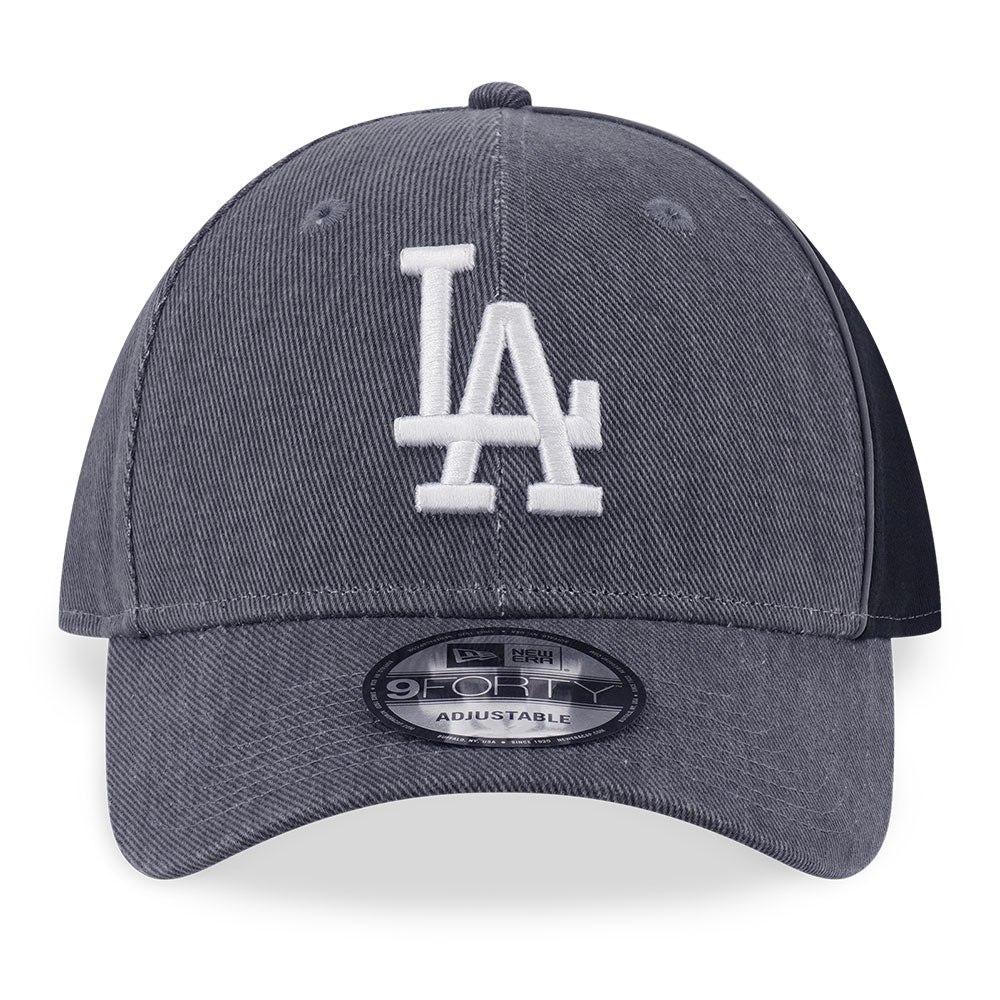 New Era Los Angeles Dodgers Street Graphic Gray Black 9FORTY Adjustable Cap