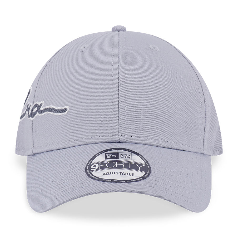 New Era Side Script Basic FW25 Dolphin Grey 9FORTY Adjustable Cap