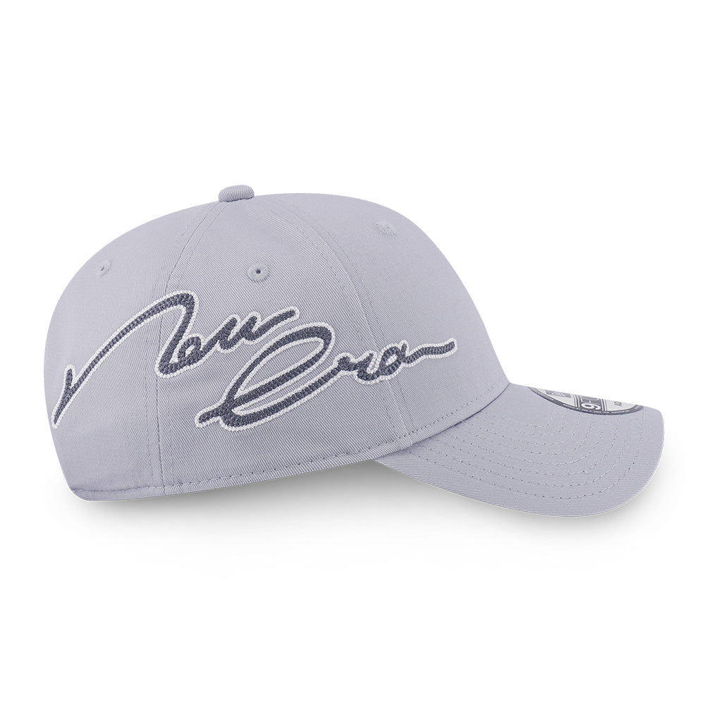 New Era Side Script Basic FW25 Dolphin Grey 9FORTY Adjustable Cap