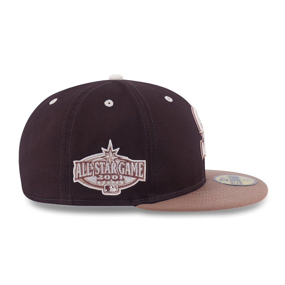 New Era Seattle Mariner 5950 Pack Iced Latte Chocolate Brown 59FIFTY Fitted Cap