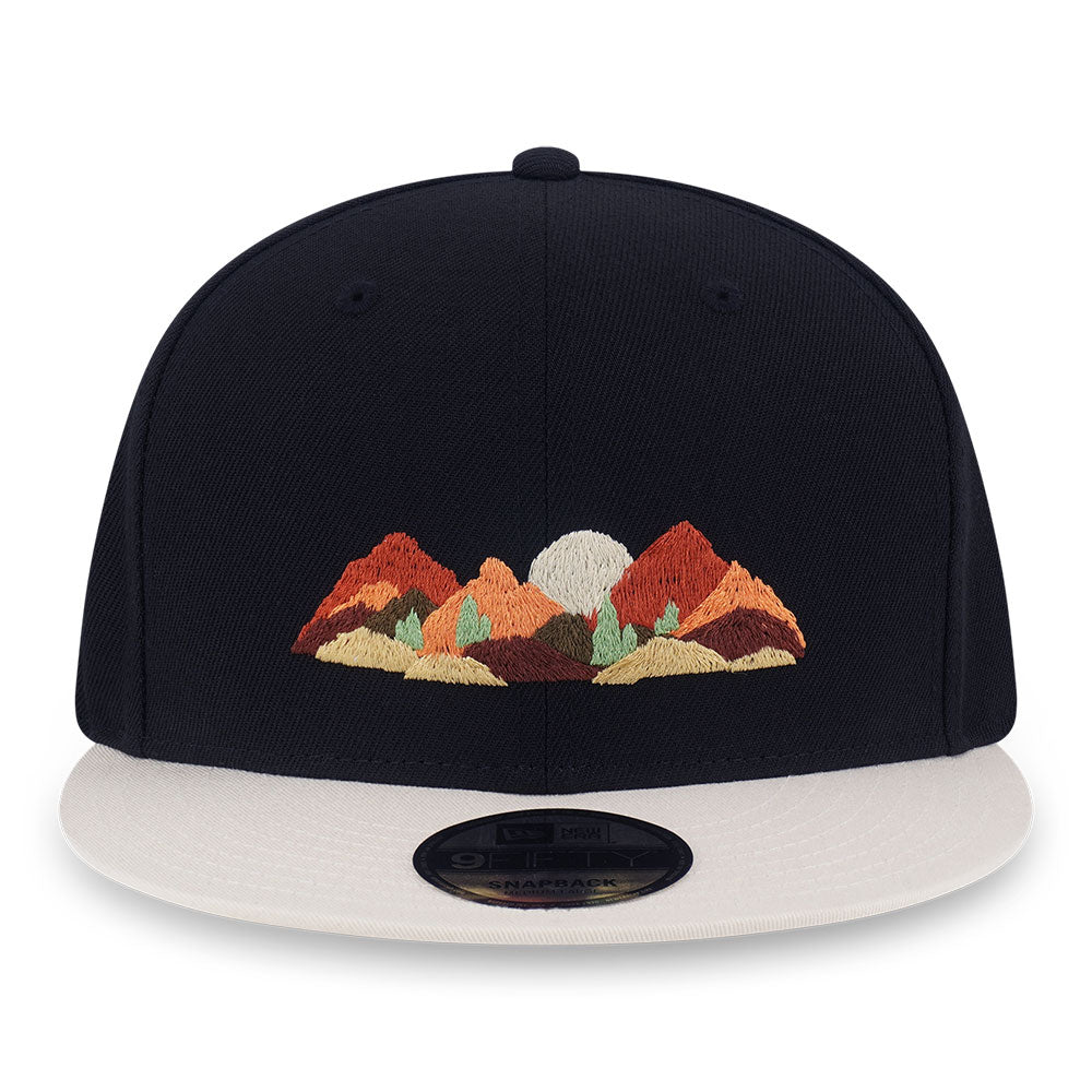New Era Mountain Logo FW25 Black 9FIFTY Black 9FIFTY Snapback Cap