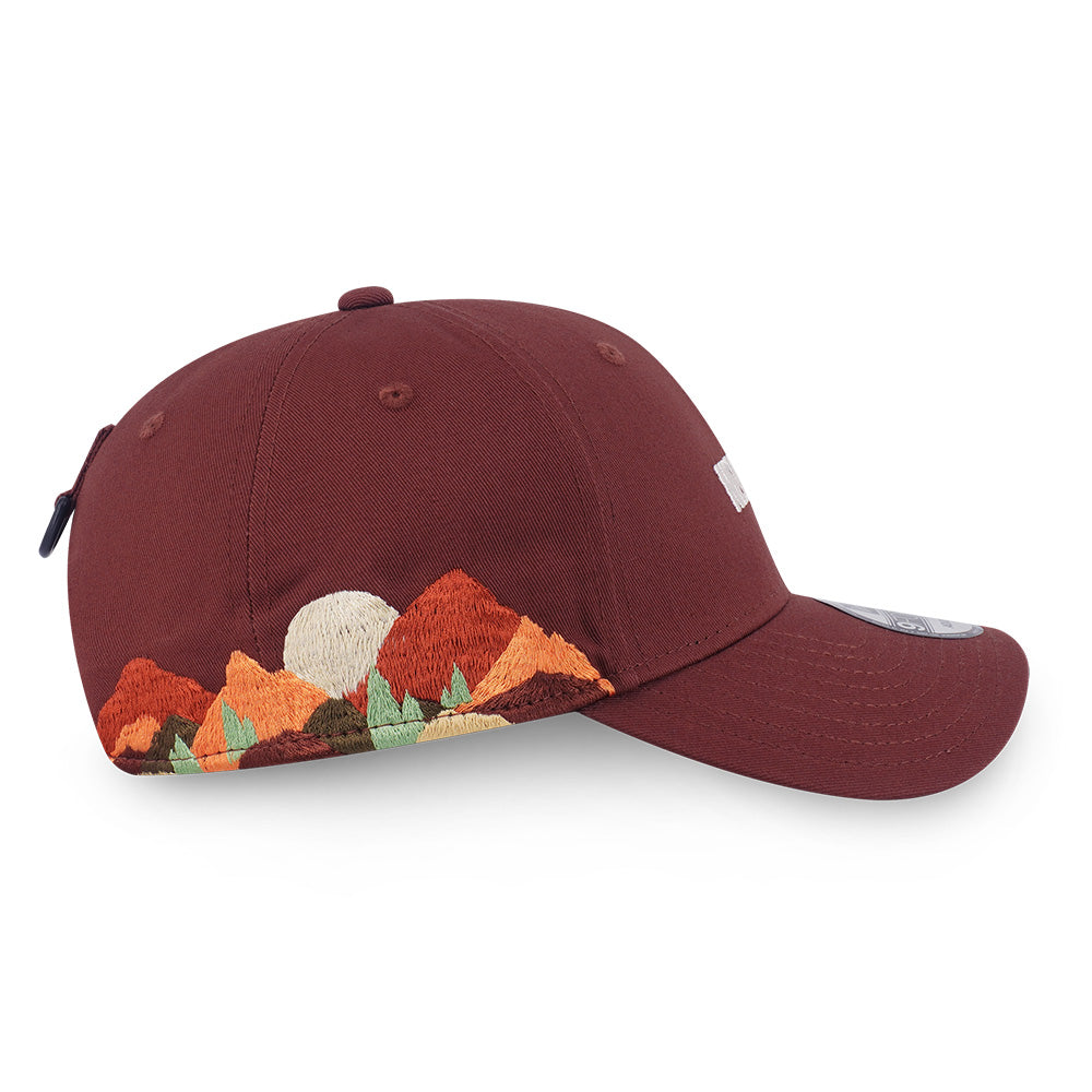 New Era Mountain Logo FW25 Deep Auburn 9FORTY Adjustable Cap