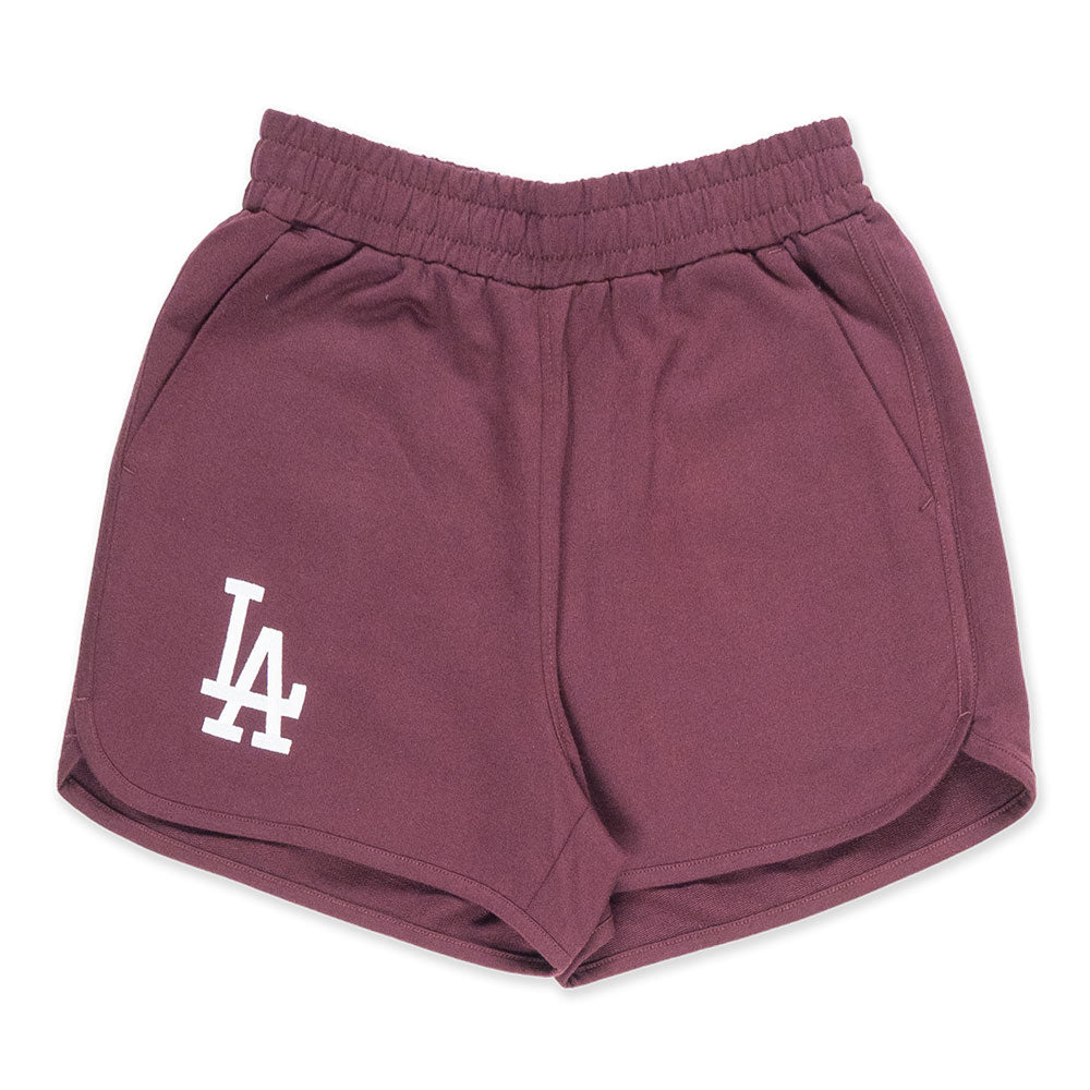 New Era Los Angeles Dodgers Color Era FW25 Maroon Women Knit Shorts