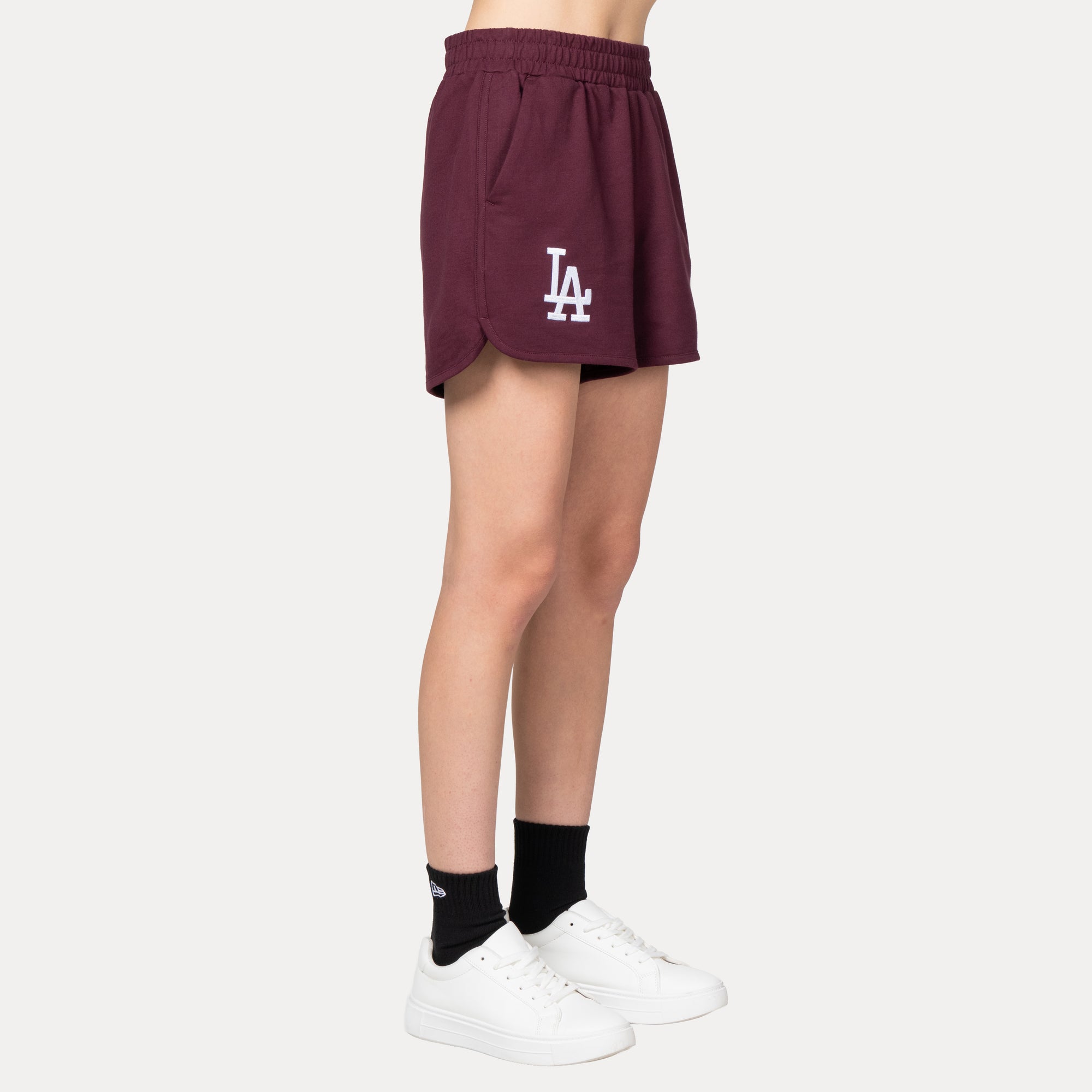 New Era Los Angeles Dodgers Color Era FW25 Maroon Women Knit Shorts