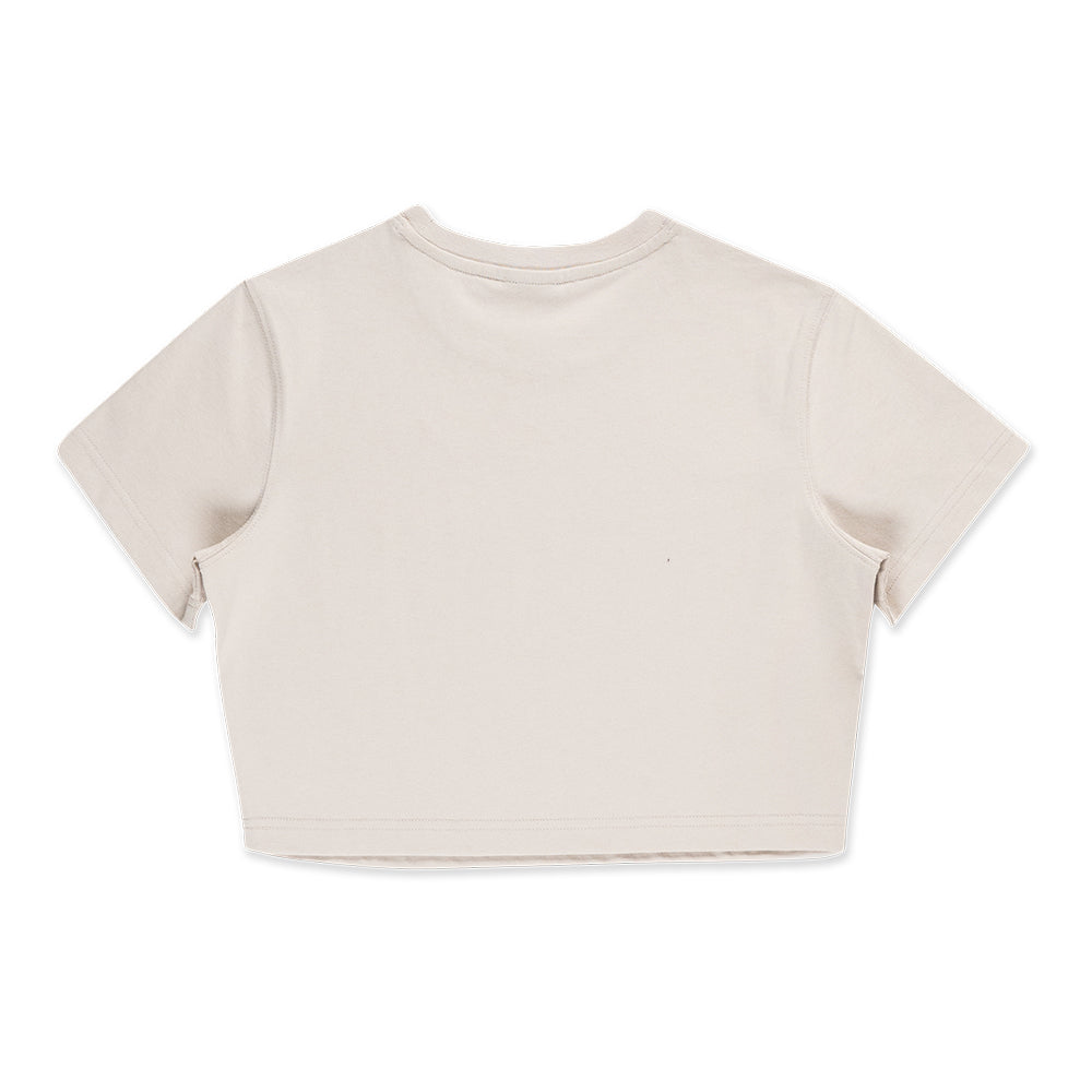 New Era New York Yankees Color Era FW25 Stone Women Crop Top Short Sleeve T-Shirt