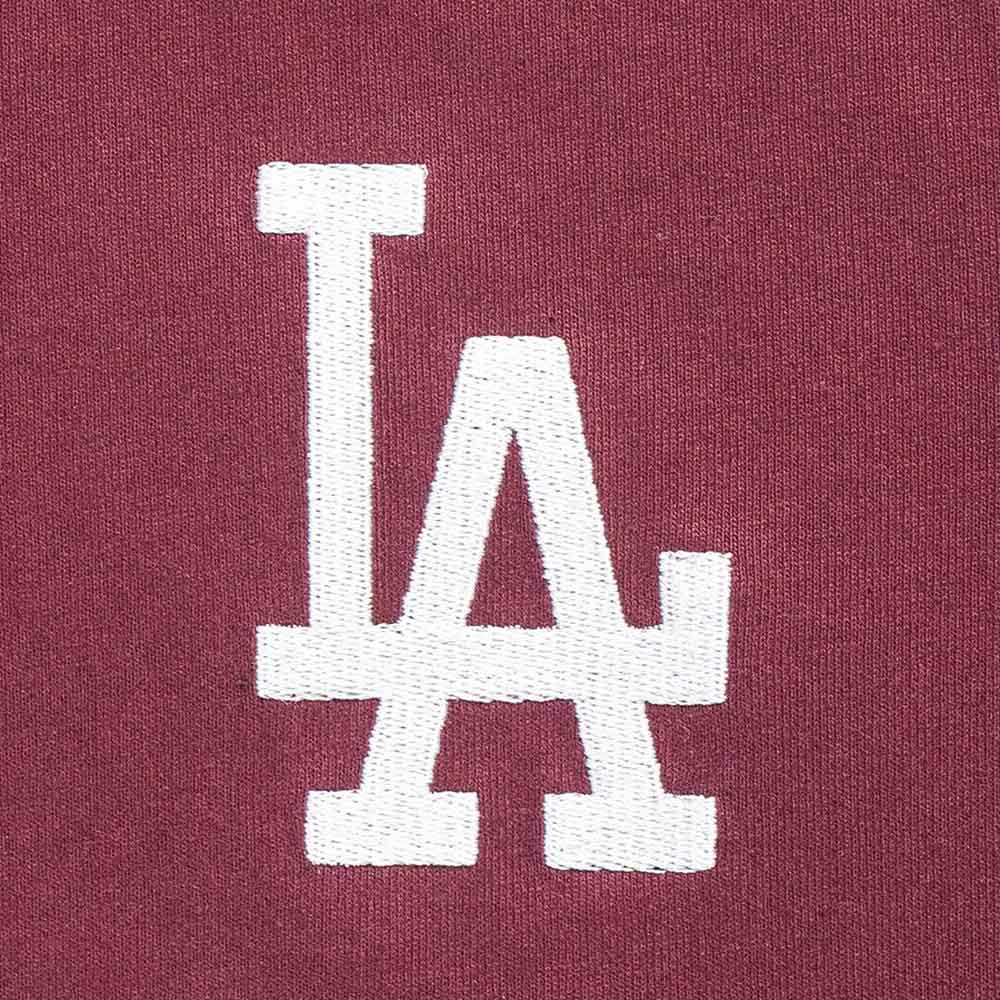 New Era Los Angeles Dodgers Color Era FW25 Maroon Women Crop Top Short Sleeve T-Shirt