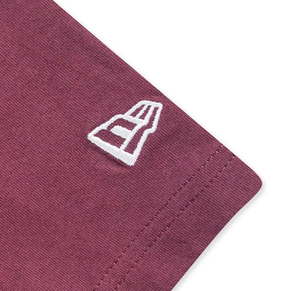 New Era Los Angeles Dodgers Color Era FW25 Maroon Women Crop Top Short Sleeve T-Shirt