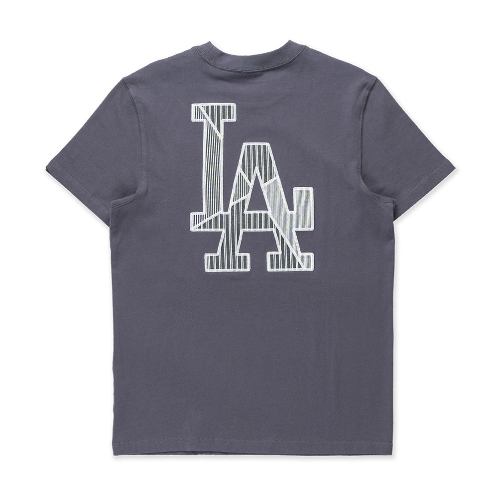 New Era Los Angeles Dodgers Patchwork Graphite Short Sleeve T-Shirt