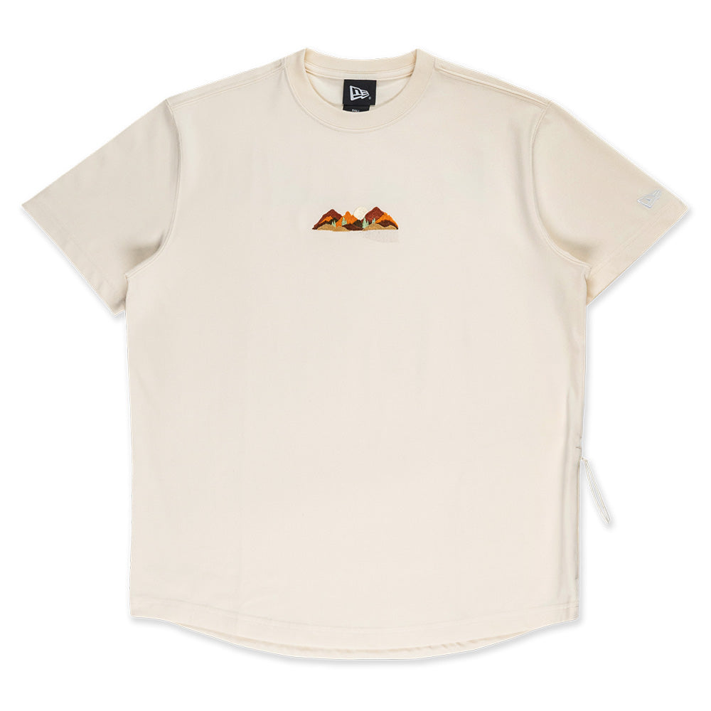 New Era Mountain Logo FW25 Chrome White COOLERA Short Sleeve T-Shirt