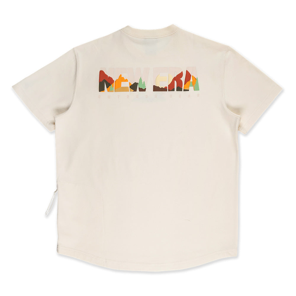 New Era Mountain Logo FW25 Chrome White COOLERA Short Sleeve T-Shirt