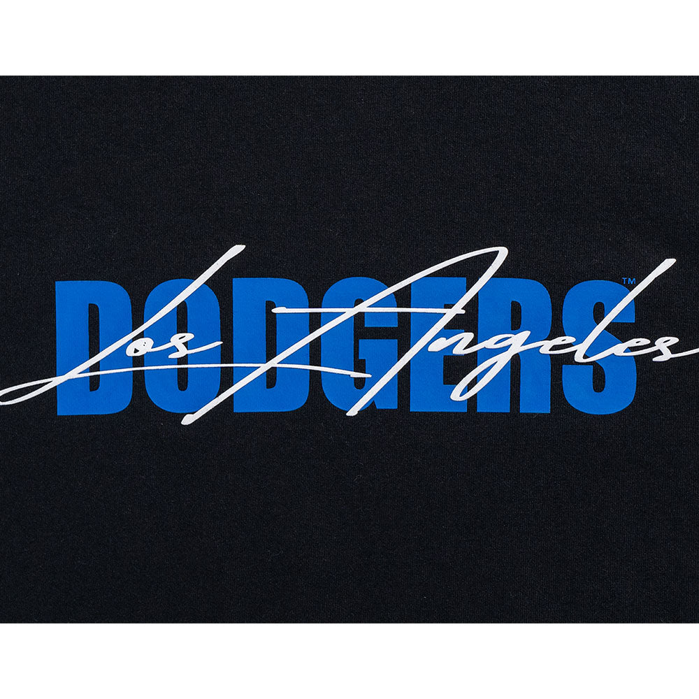 New Era Los Angeles Dodgers Mix League Script Black COOLERA Short Sleeve T-Shirt