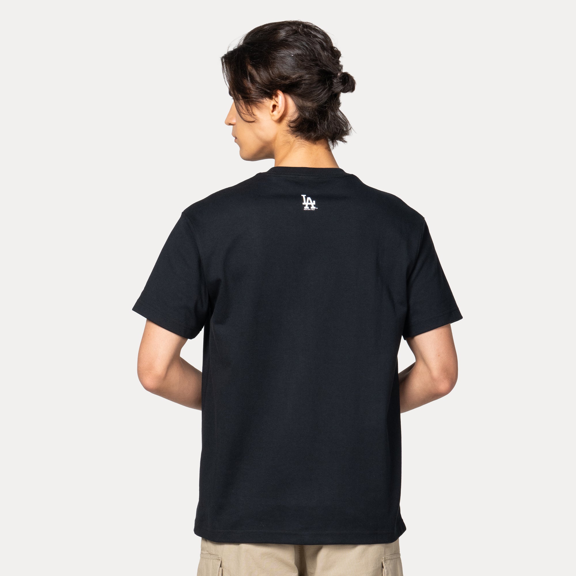 New Era Los Angeles Dodgers Mix League Script Black COOLERA Short Sleeve T-Shirt