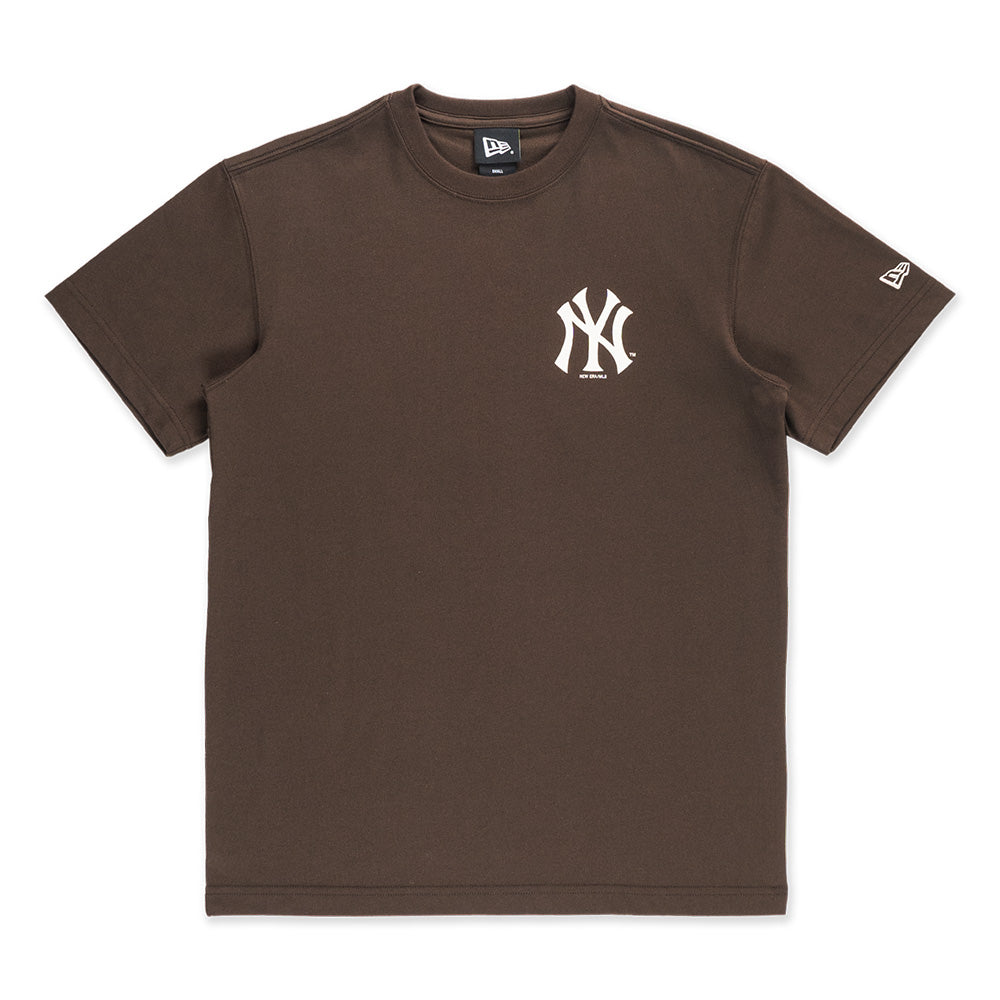 New Era New York Yankees 5950 Pack Iced Latte Chocolate Brown COOLERA Short Sleeve T-Shirt