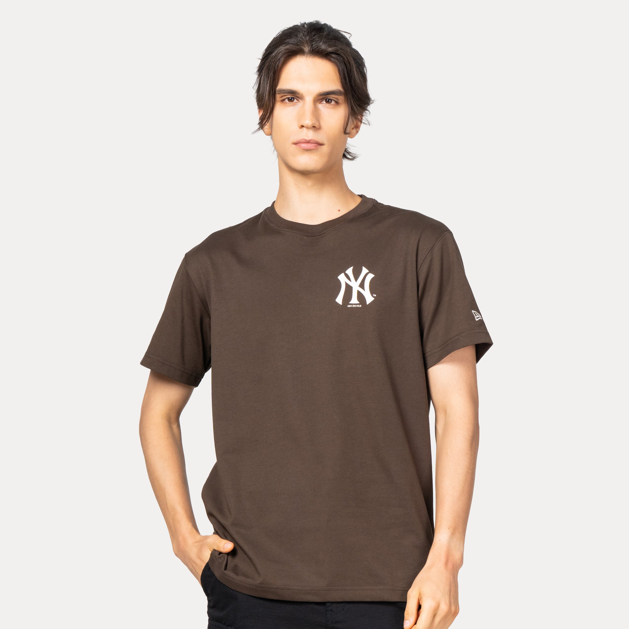 New Era New York Yankees 5950 Pack Iced Latte Chocolate Brown COOLERA Short Sleeve T-Shirt