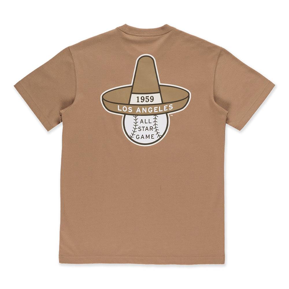 New Era Los Angeles Dodgers 5950 Pack Iced Latte Khaki COOLERA Short Sleeve T-Shirt