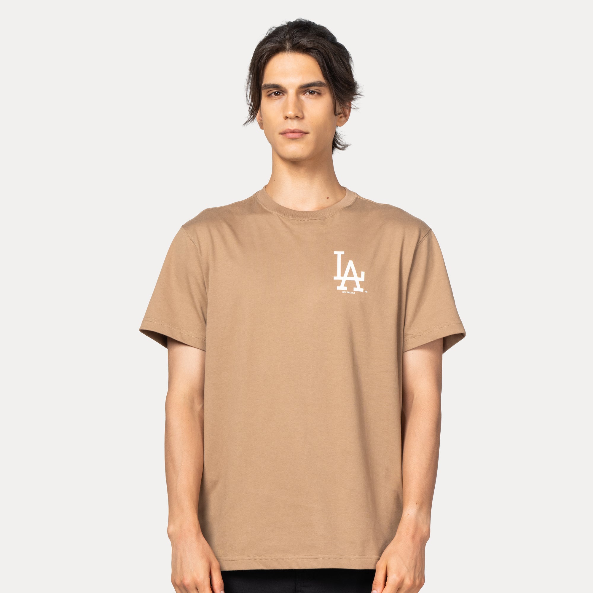 New Era Los Angeles Dodgers 5950 Pack Iced Latte Khaki COOLERA Short Sleeve T-Shirt