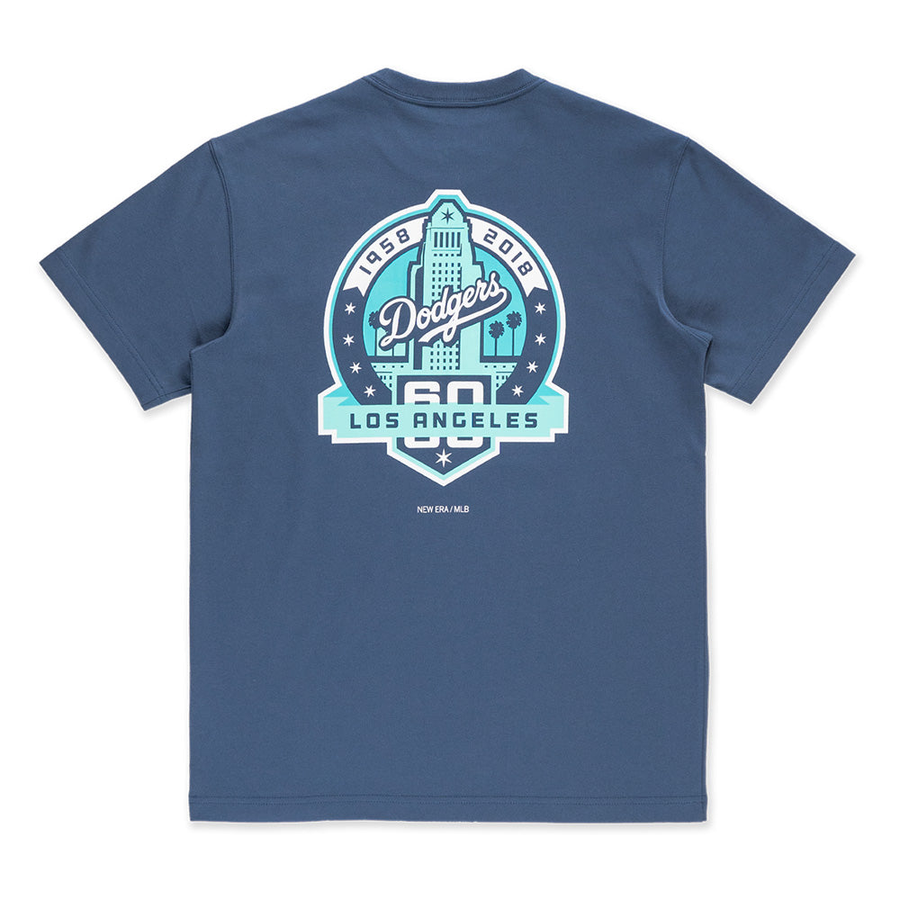 New Era Los Angeles Dodgers 5950 Pack Catchers Muted Indigo COOLERA Short Sleeve T-Shirt