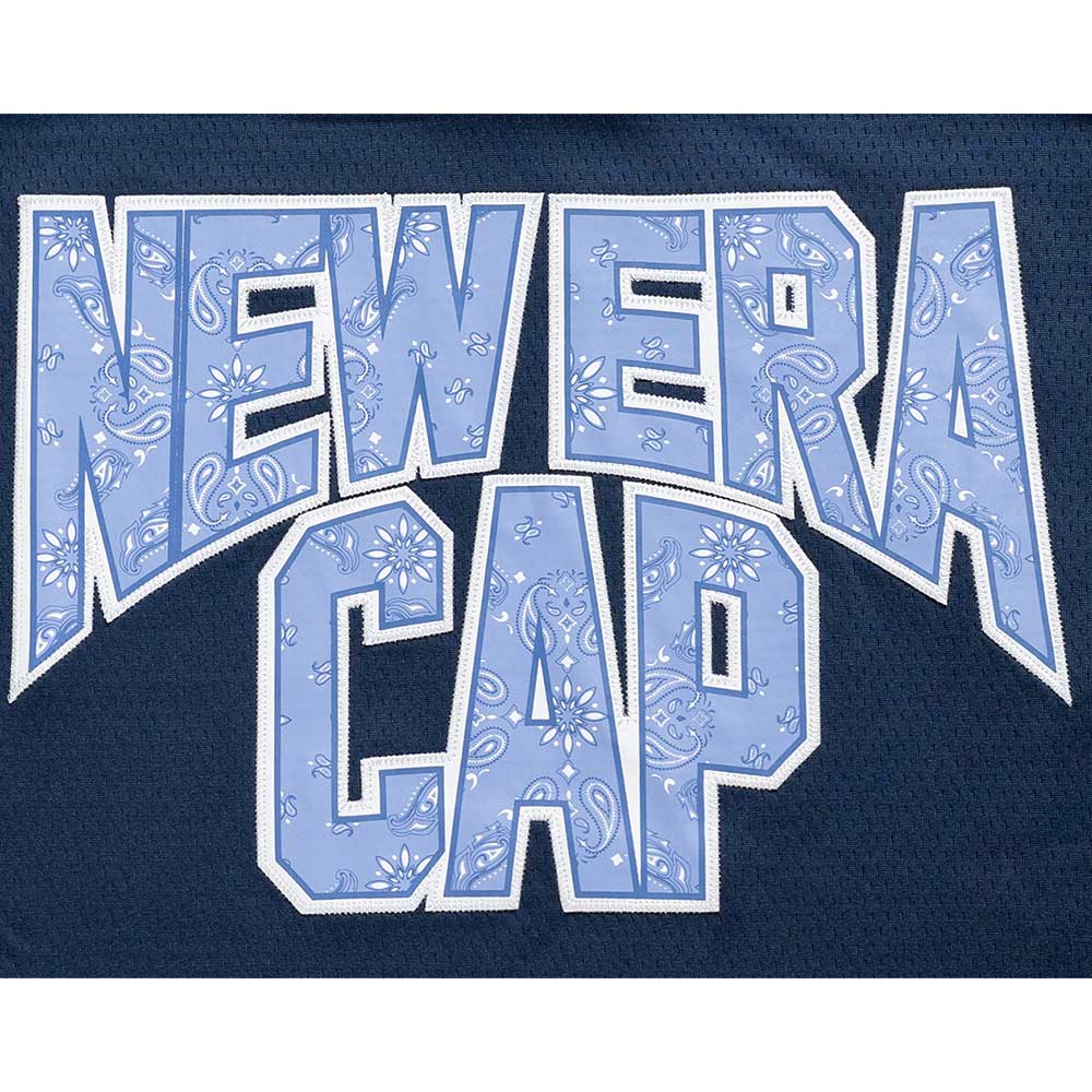 New Era Street Swing Oceanside Blue Oversized Short Sleeve V Neck T-Shirt