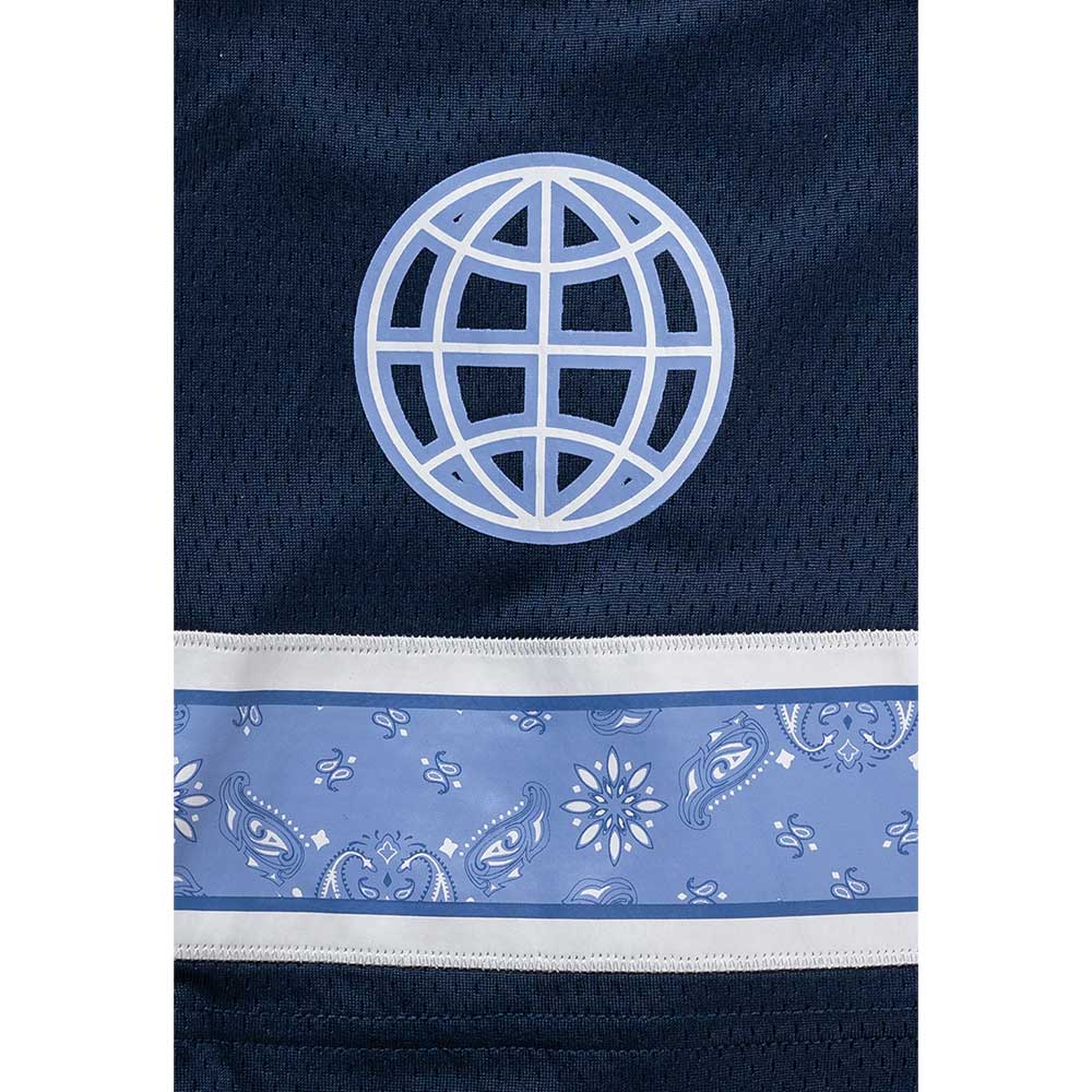 New Era Street Swing Oceanside Blue Oversized Short Sleeve V Neck T-Shirt