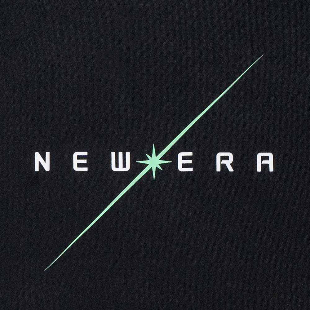 New Era USA Wordmark Trail Runner COOLERA Black Oversized Short Sleeve T-Shirt