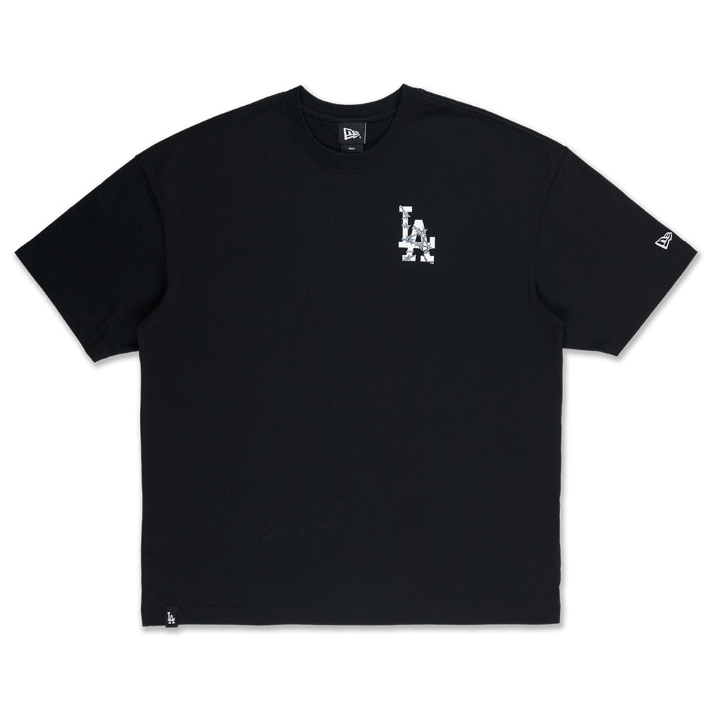 New Era Los Angeles Dodgers Street Graphic Black Oversized Short Sleeve T-Shirt