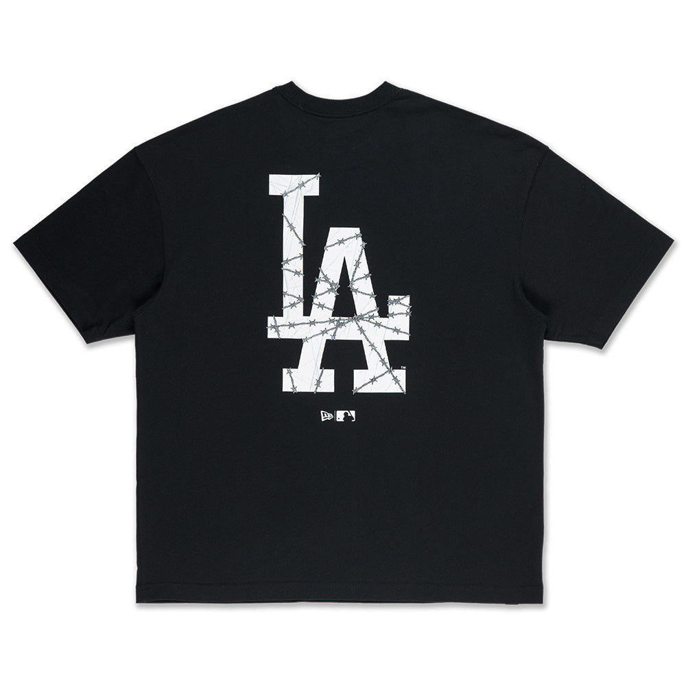 New Era Los Angeles Dodgers Street Graphic Black Oversized Short Sleeve T-Shirt