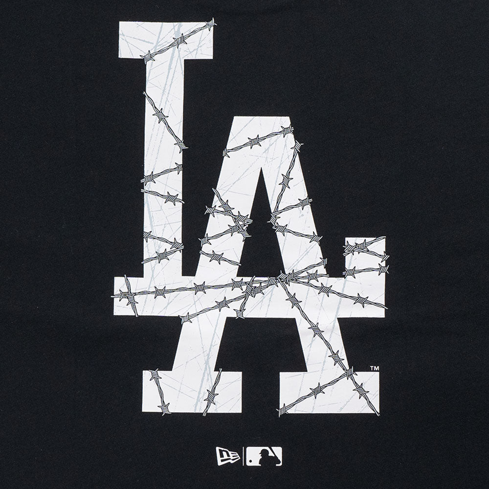 New Era Los Angeles Dodgers Street Graphic Black Oversized Short Sleeve T-Shirt