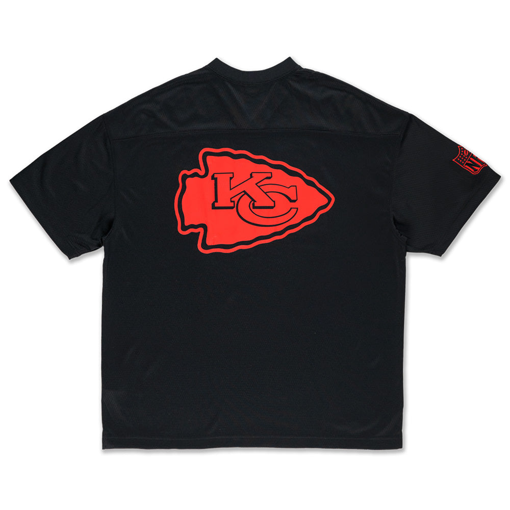 New Era Kansas City Chiefs Historic Black Oversized Short Sleeve T-Shirt