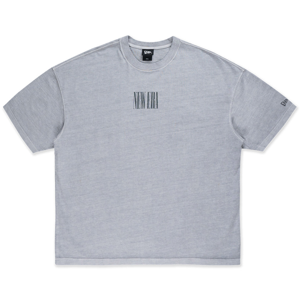 New Era 1920 Wordmark 90s Vibe Dolphin Grey Oversized Short Sleeve T-Shirt