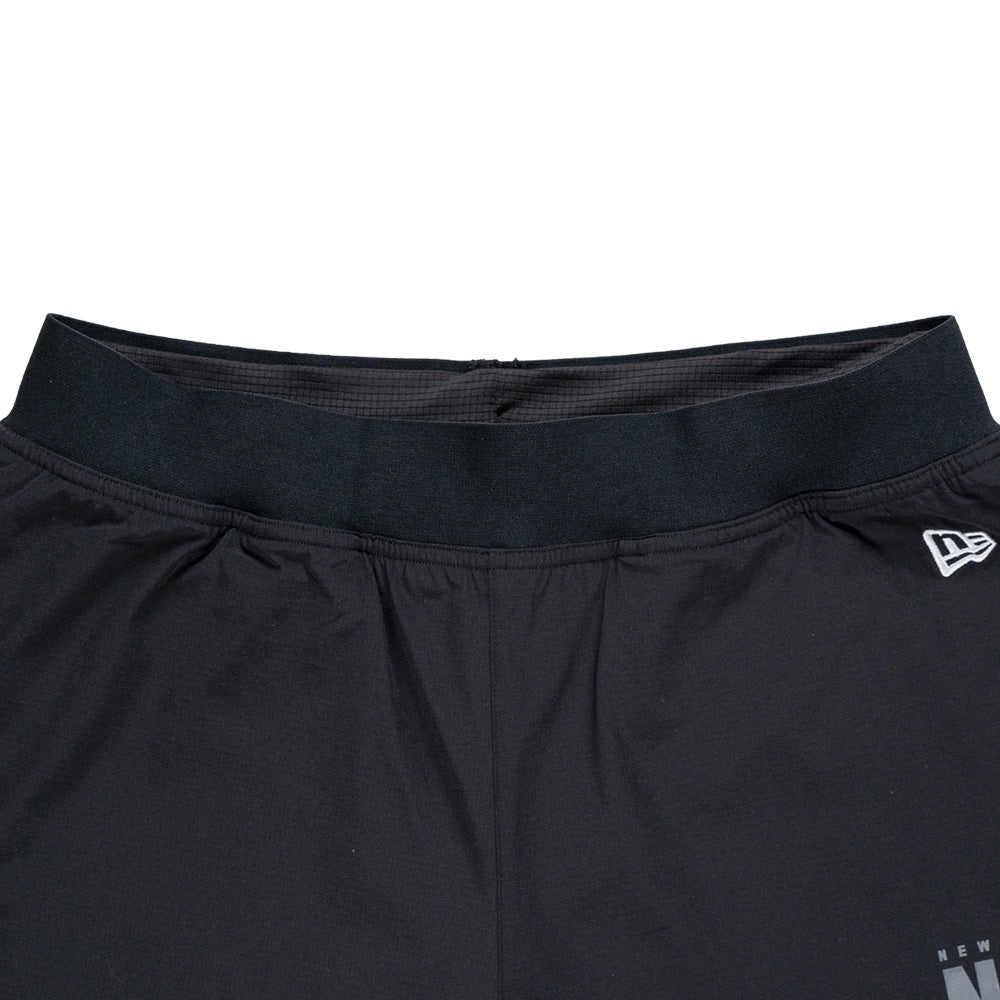 New Era USA Wordmark Trail Runner Black Layered Active Shorts
