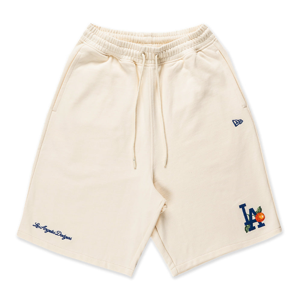 New Era Los Angeles Dodgers Harvest Merch Chrome White Knit Shorts