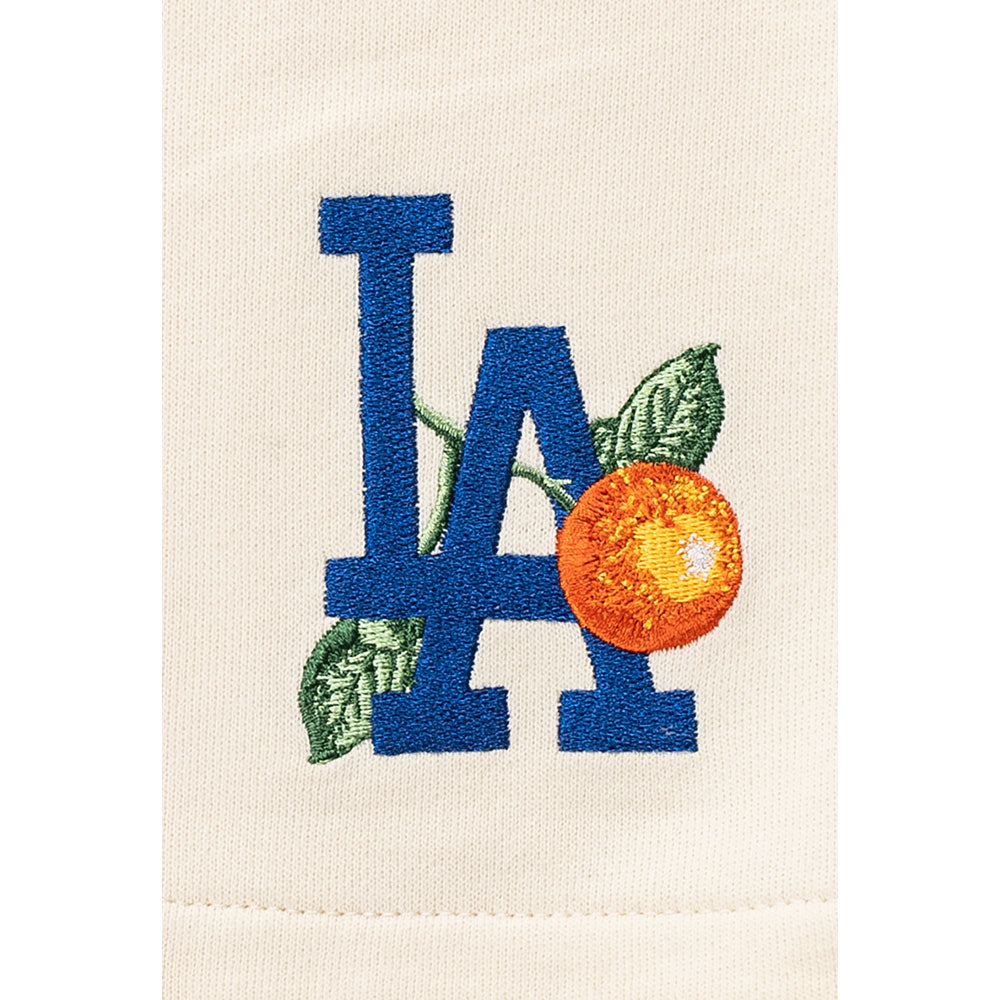 New Era Los Angeles Dodgers Harvest Merch Chrome White Knit Shorts