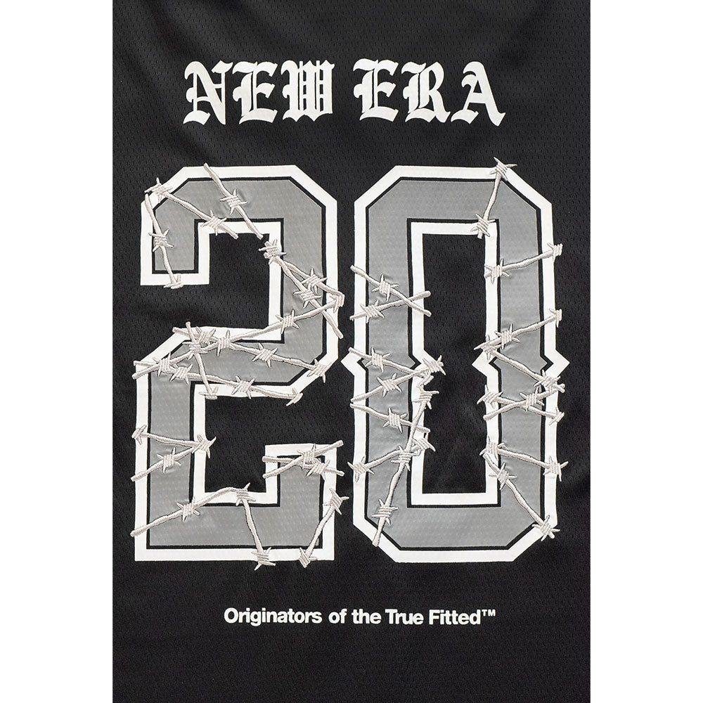 New Era Wordmark Street Graphic Black Baseball Jersey