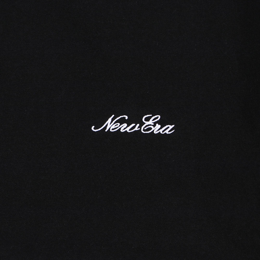 New Era Script Black Oversized Long Sleeve T-Shirt