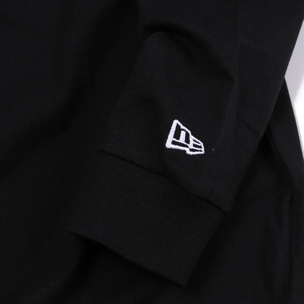 New Era Script Black Oversized Long Sleeve T-Shirt