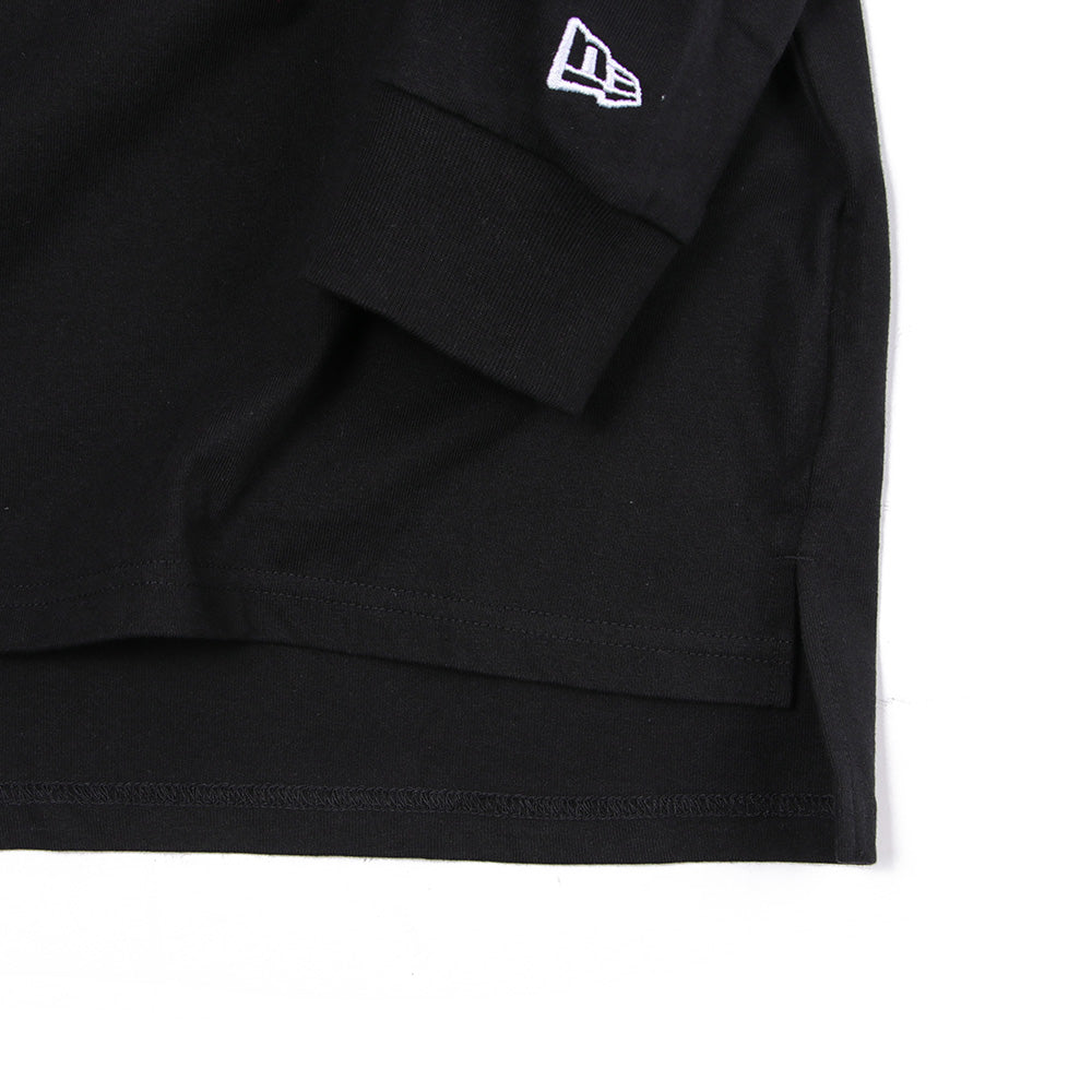 New Era Script Black Oversized Long Sleeve T-Shirt