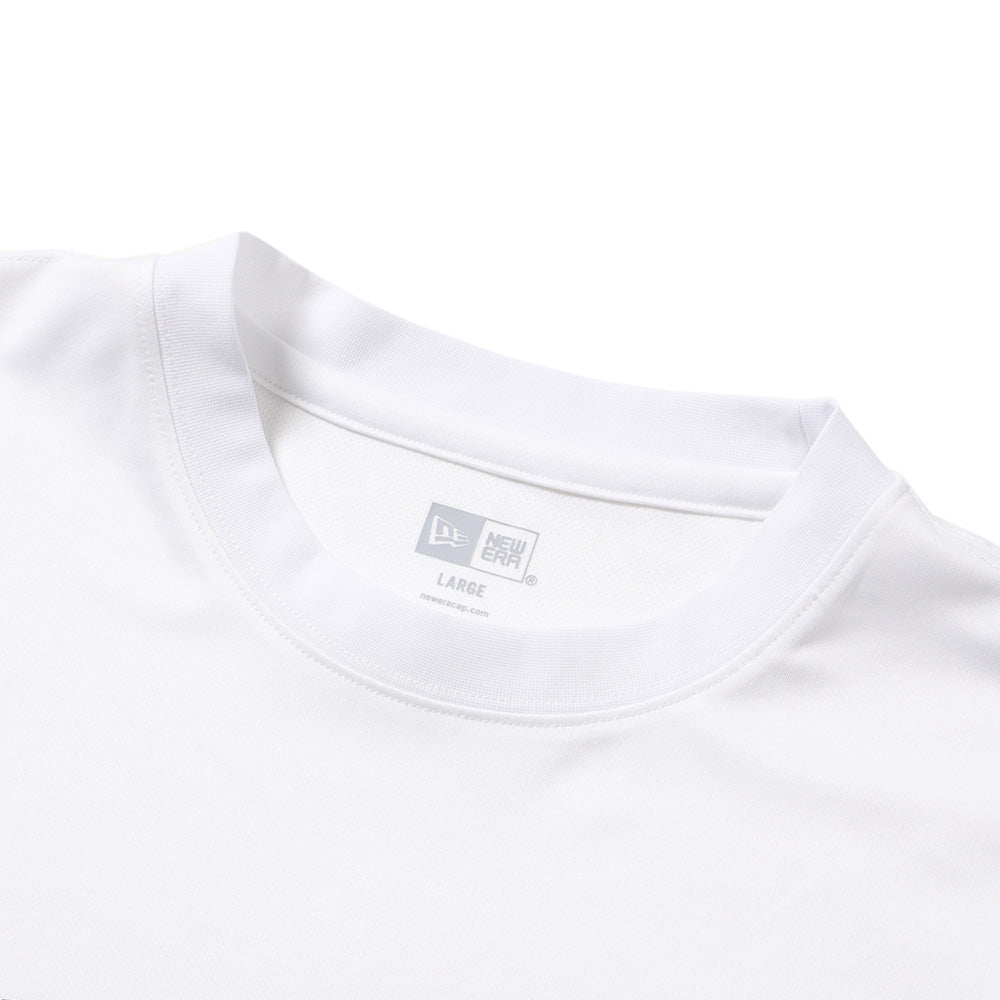 New Era Wordmark College Logo White Long Sleeve T-Shirt