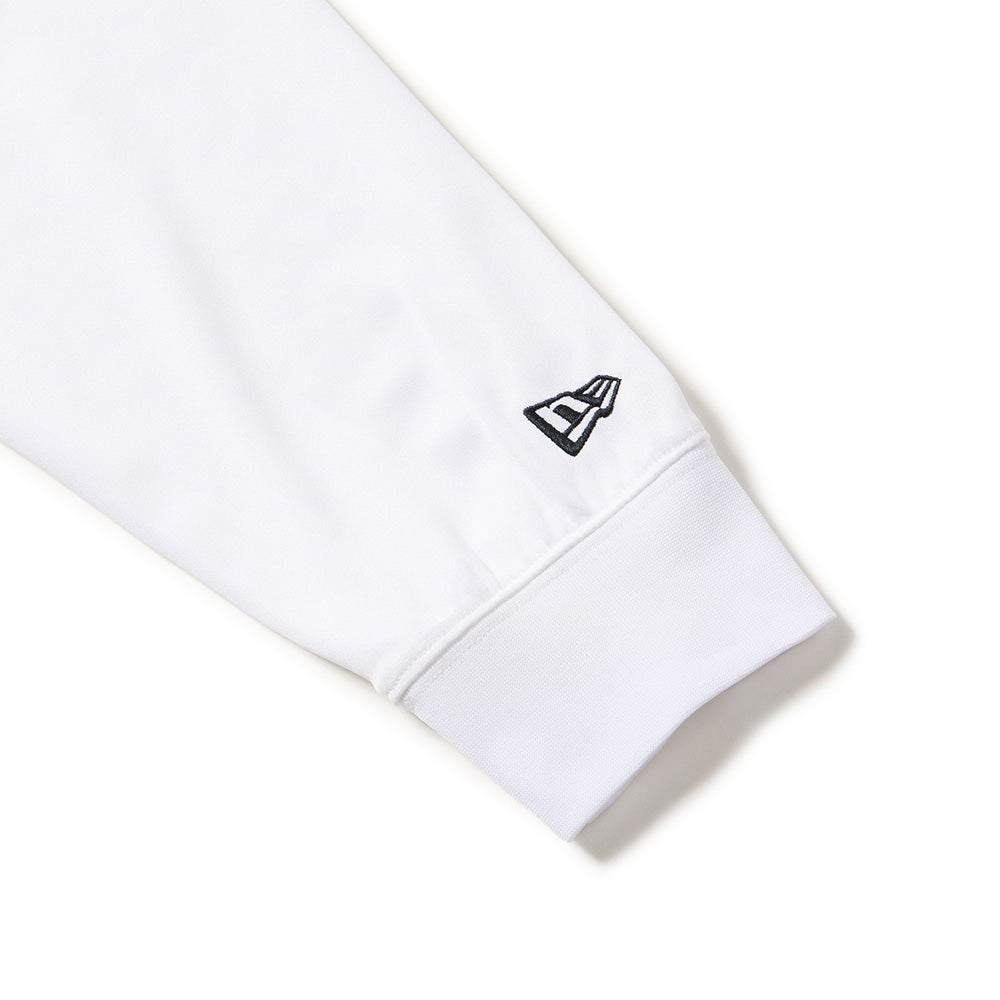 New Era Wordmark College Logo White Long Sleeve T-Shirt