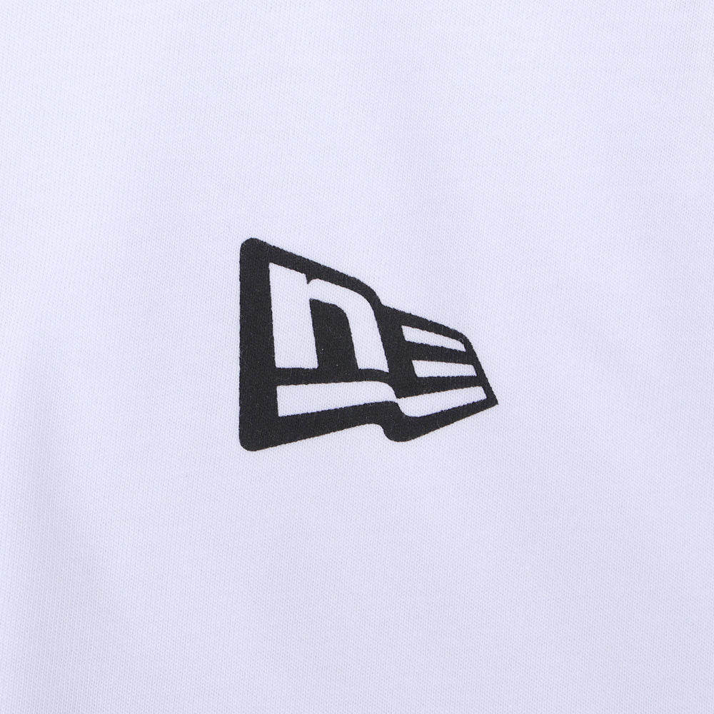 New Era Mini Flag Logo White Long Sleeve T-Shirt
